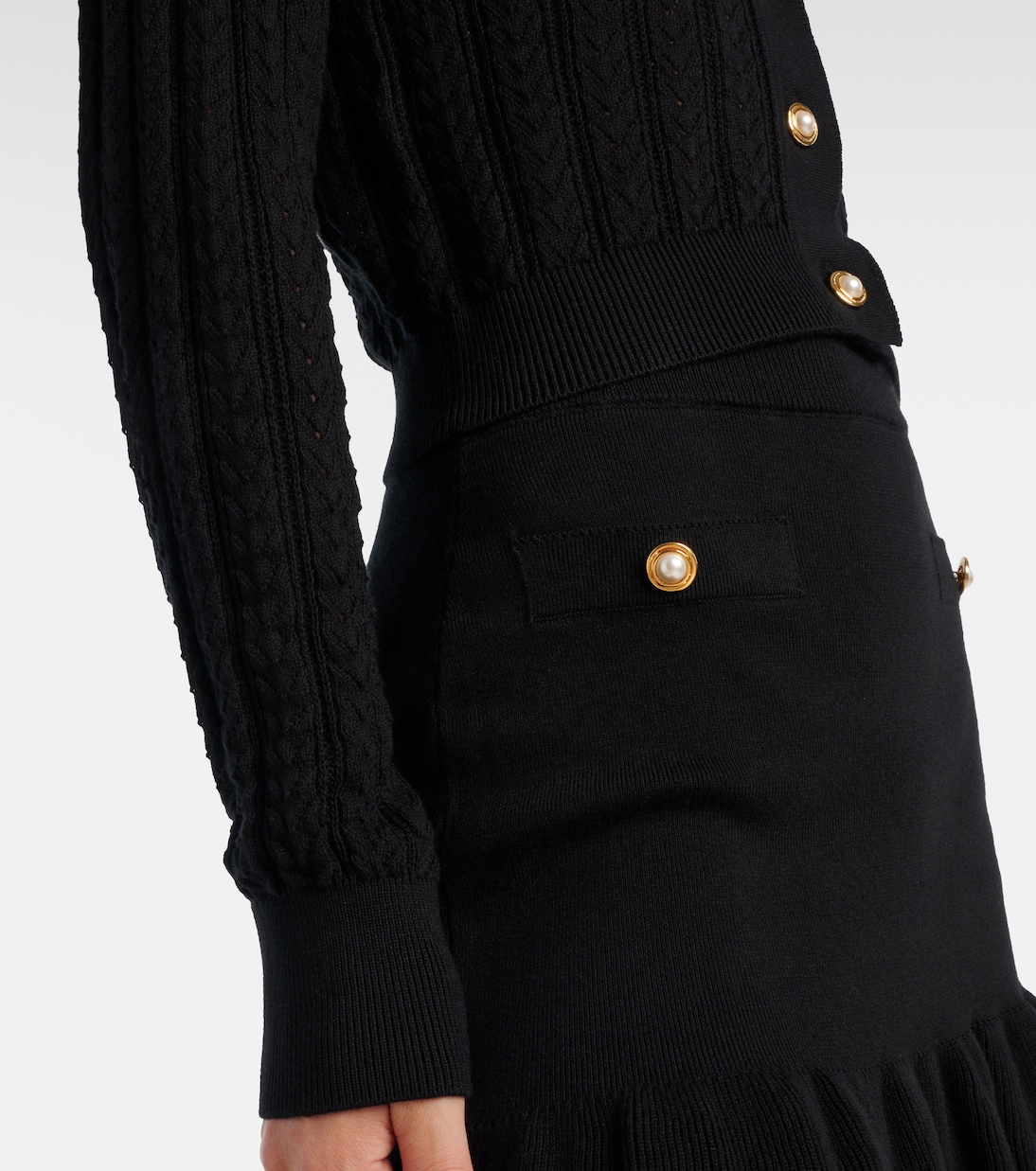 Cardigan aus Pointelle-Strick | Alessandra Rich