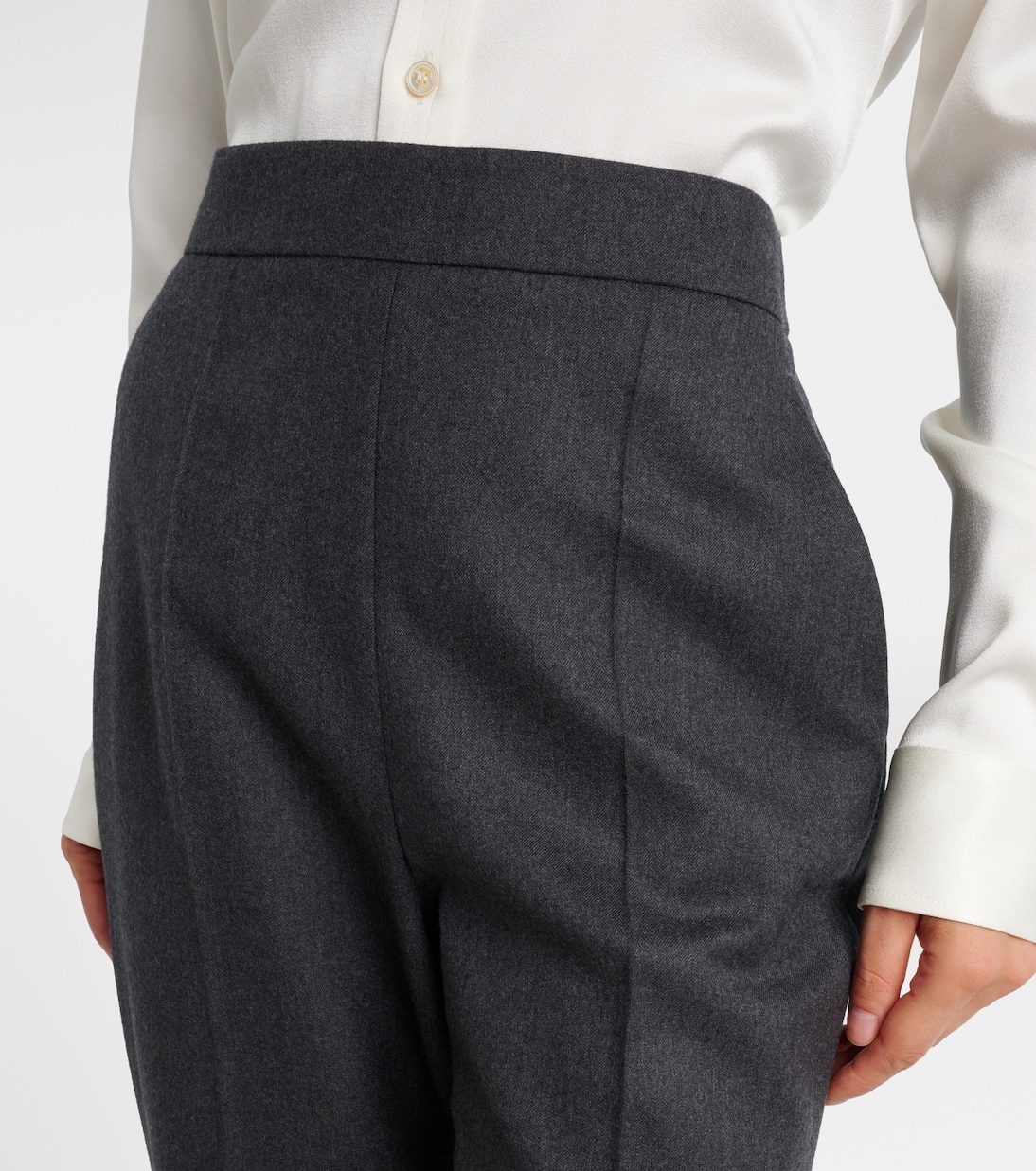 Mid-rise wool tapered sweatpants | Stella McCartney