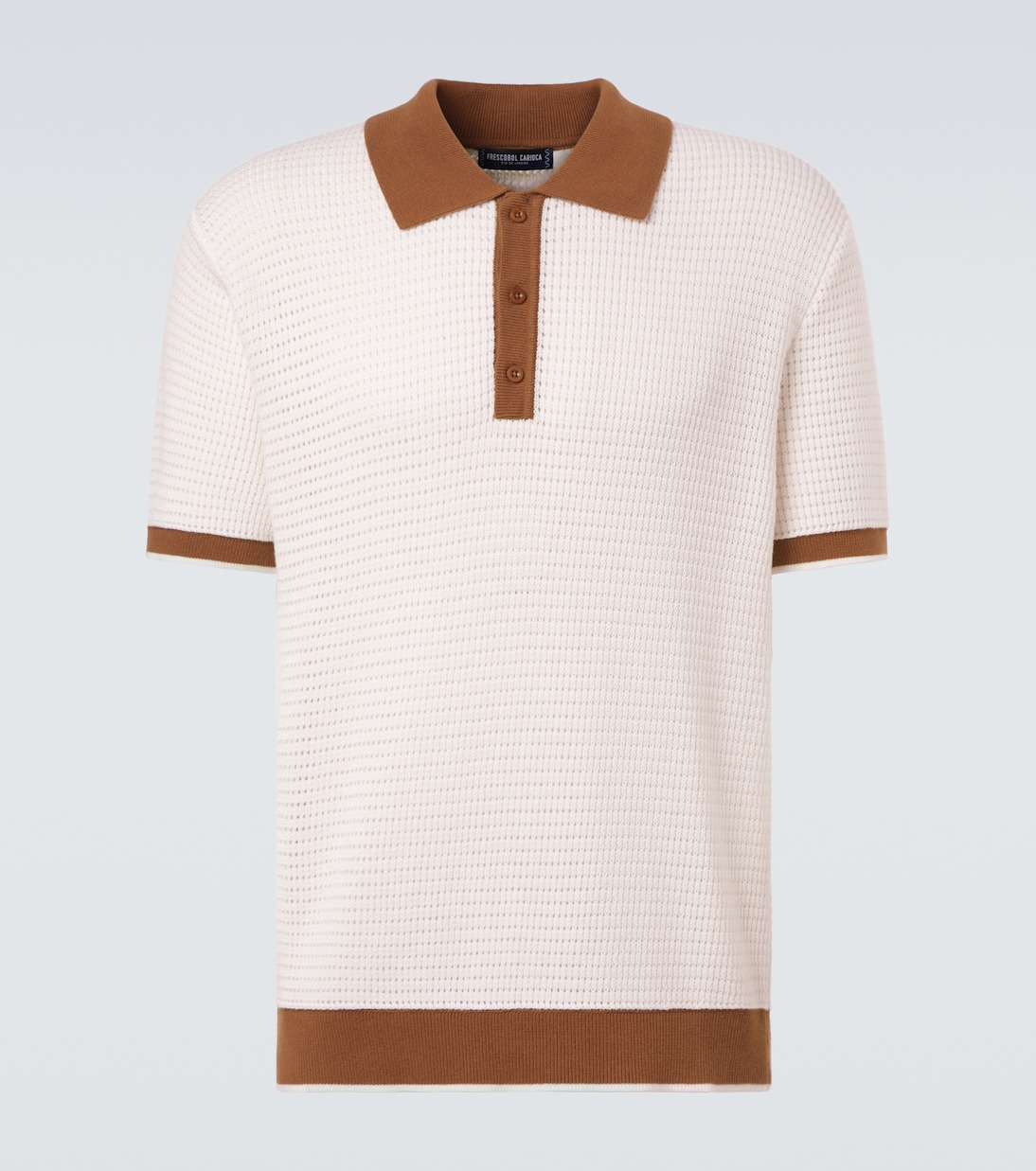 Vidal pointelle cotton polo shirt | Frescobol Carioca