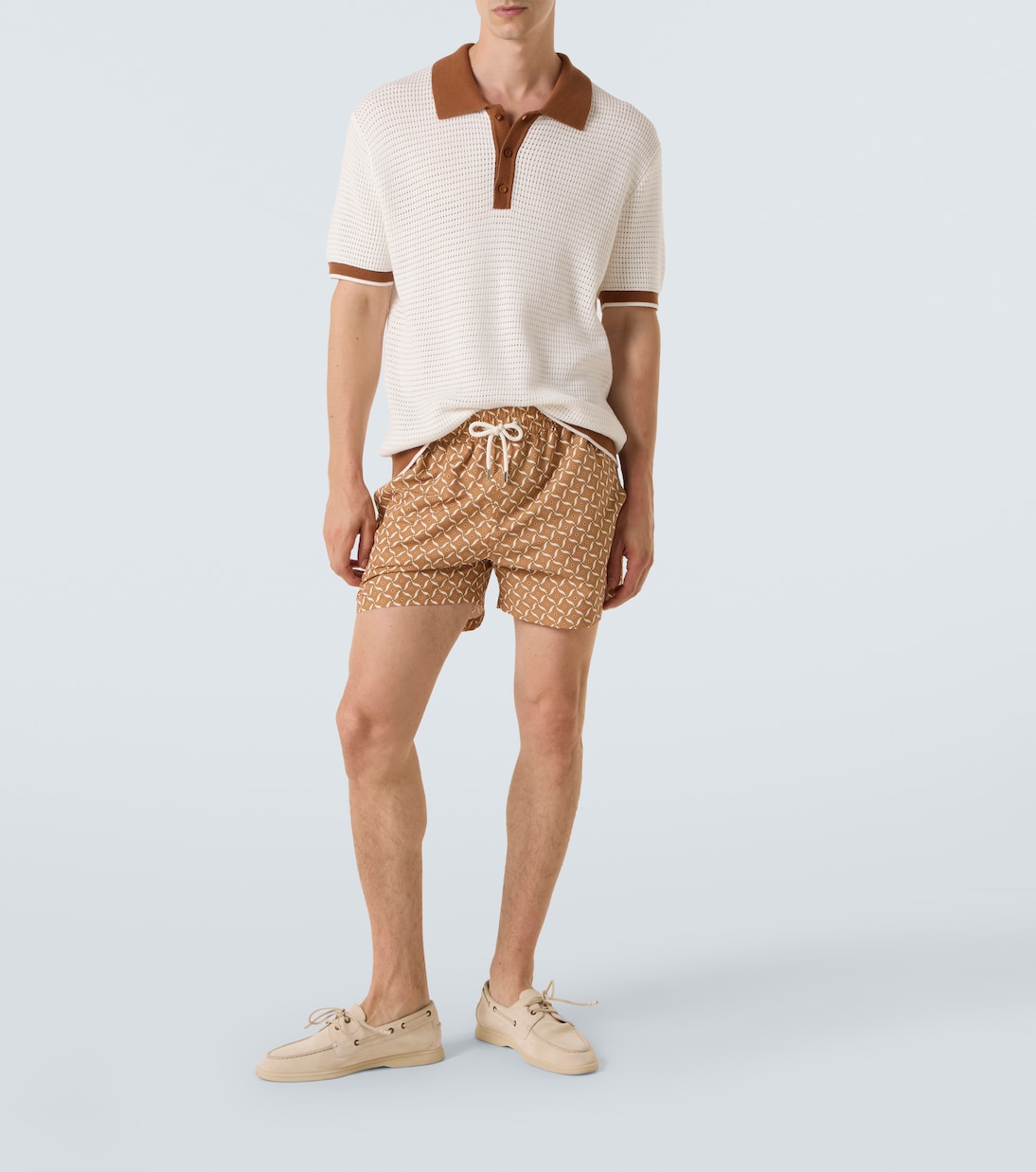 Vidal pointelle cotton polo shirt | Frescobol Carioca