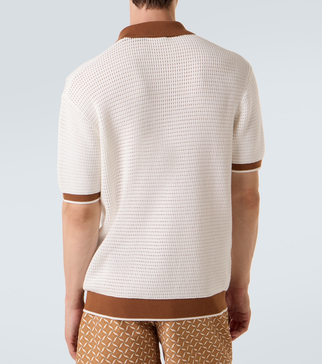 Vidal pointelle cotton polo shirt | Frescobol Carioca