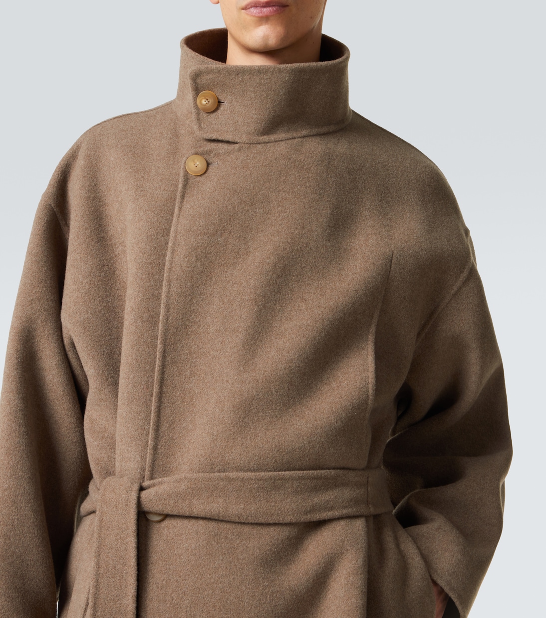 Wool and cashmere wrap coat | Fear of God