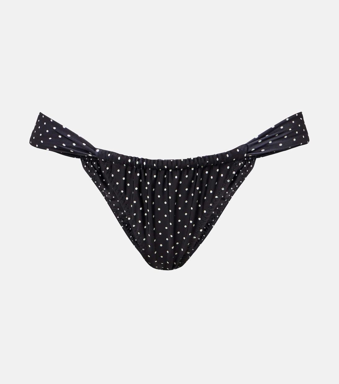 Polka-dot ruched bikini bottoms | Same