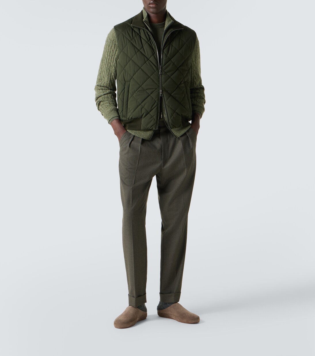 Windwish Storm quilted vest | Loro Piana