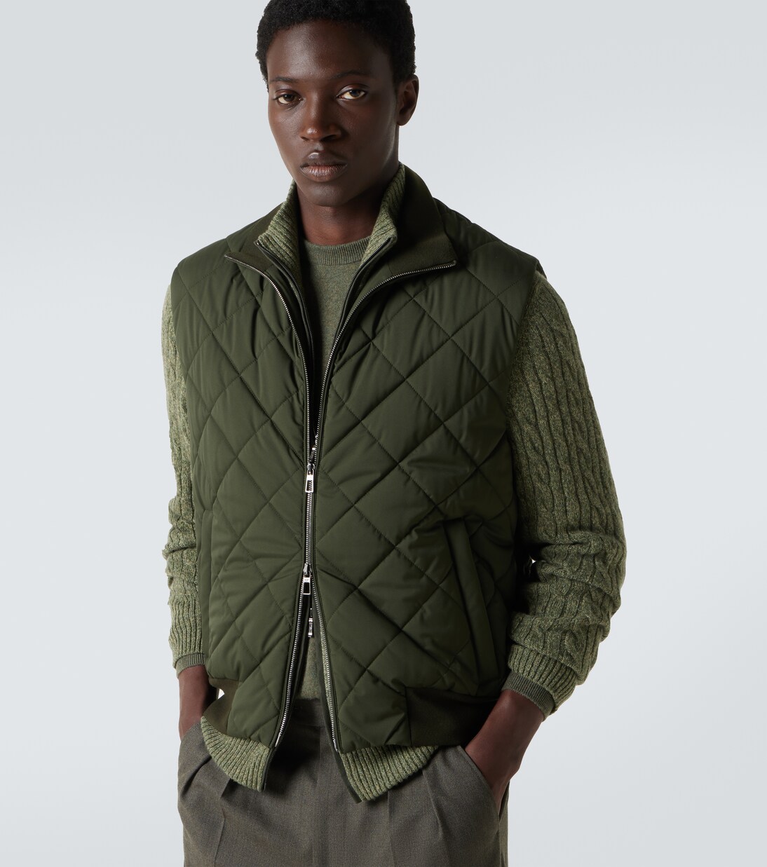 Windwish Storm quilted vest | Loro Piana