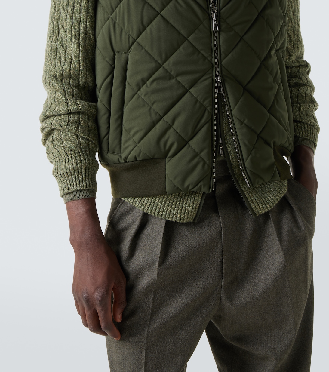 Windwish Storm quilted vest | Loro Piana