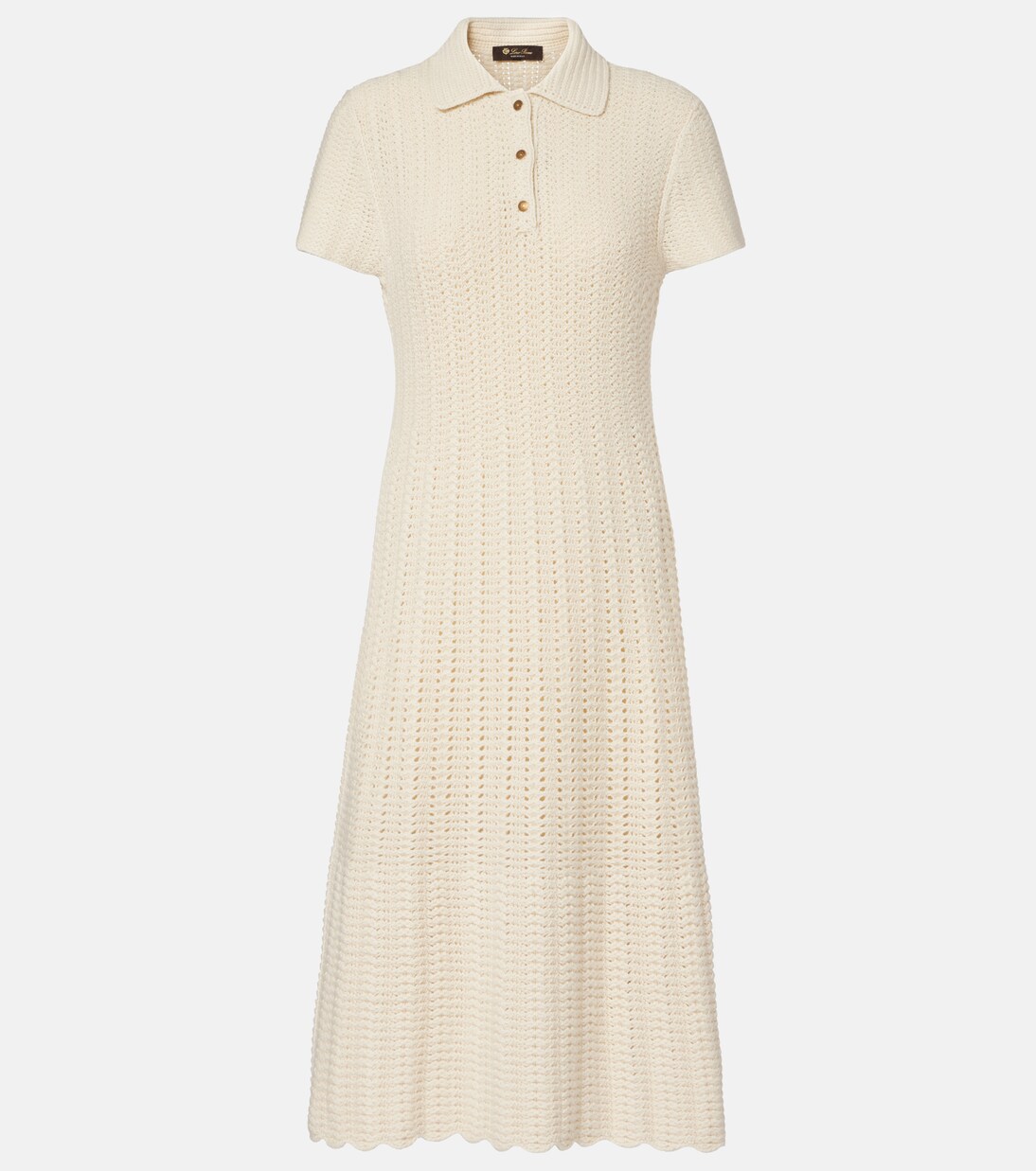 Arola knitted cotton polo dress | Loro Piana