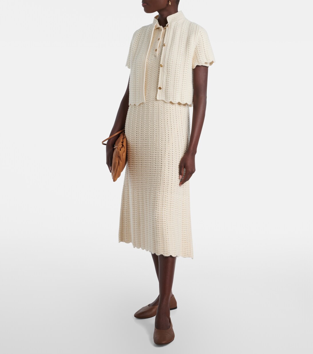 Arola knitted cotton polo dress | Loro Piana