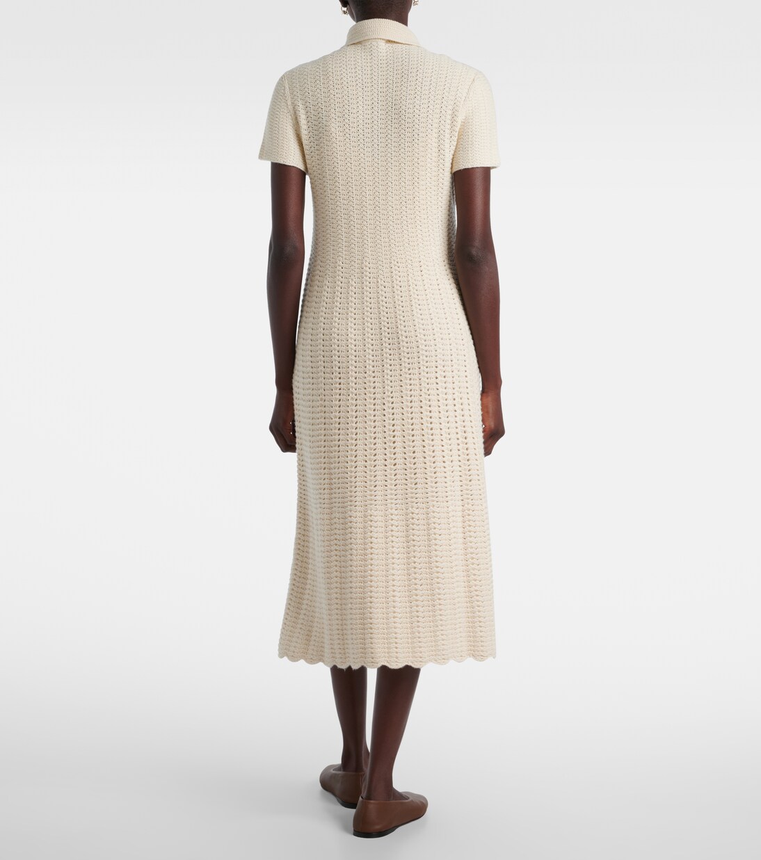 Arola knitted cotton polo dress | Loro Piana
