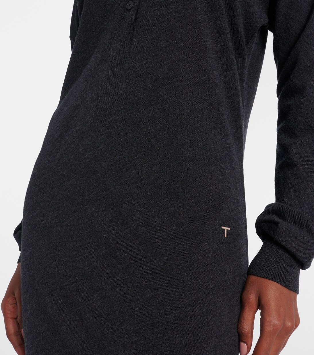 Robe polo en laine et soie | Tod's