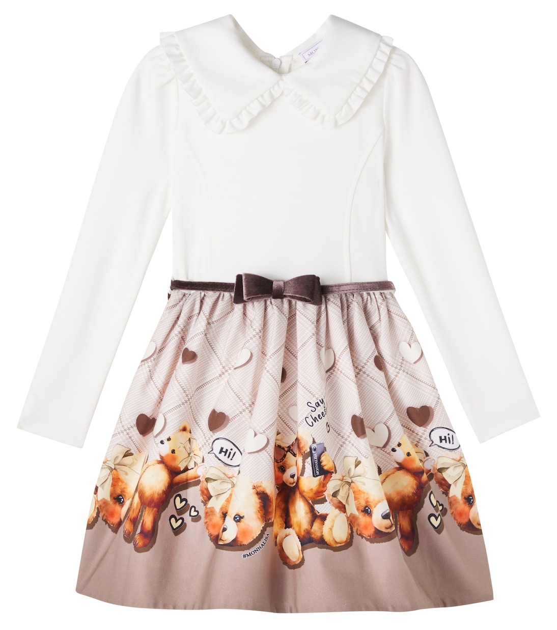 Abito in misto cotone con stampa | Monnalisa