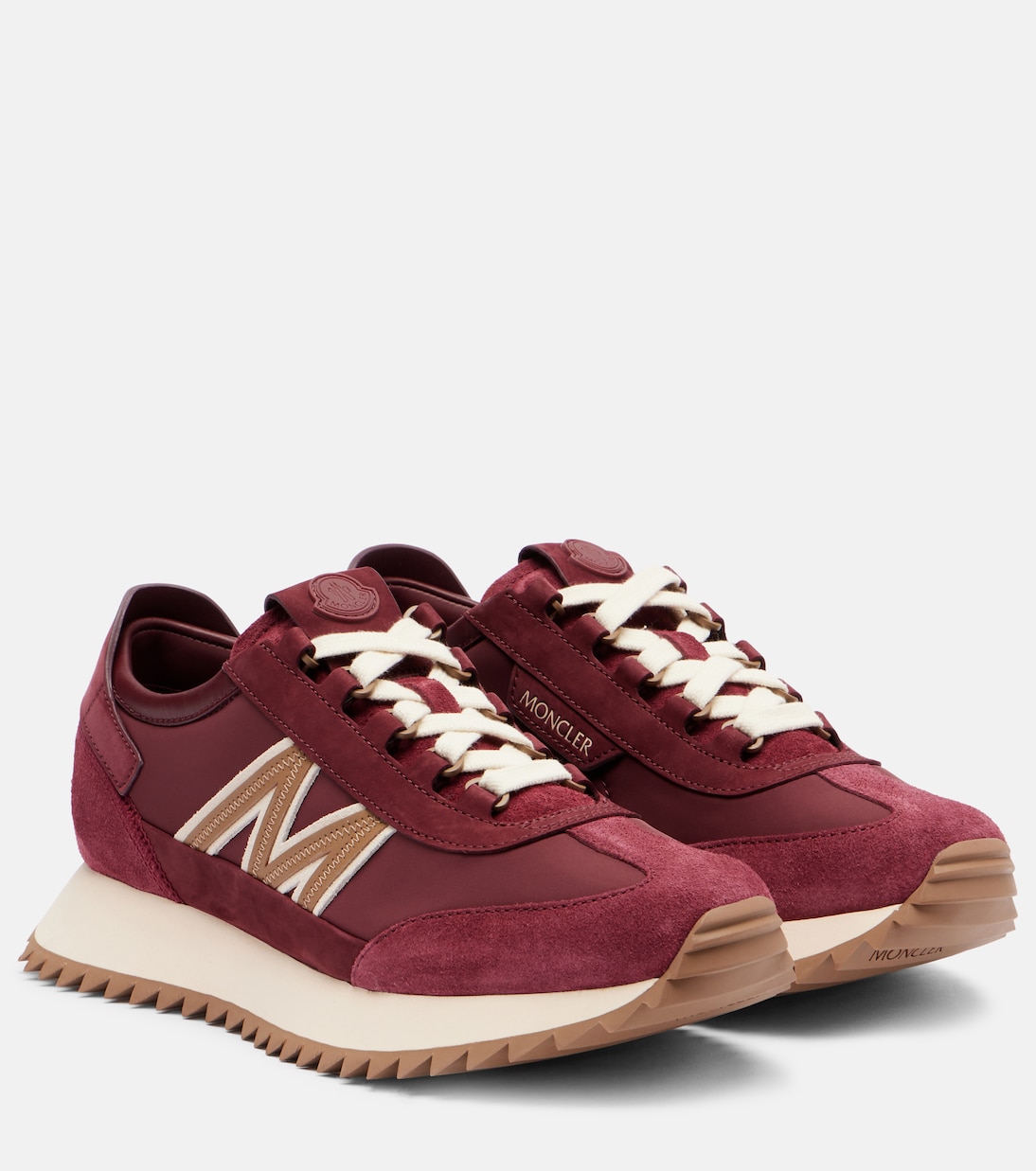 Pacey2 suede-trimmed sneakers | Moncler