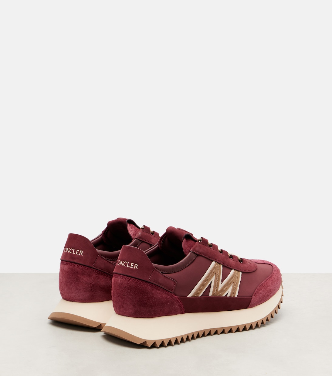 Pacey2 suede-trimmed sneakers | Moncler