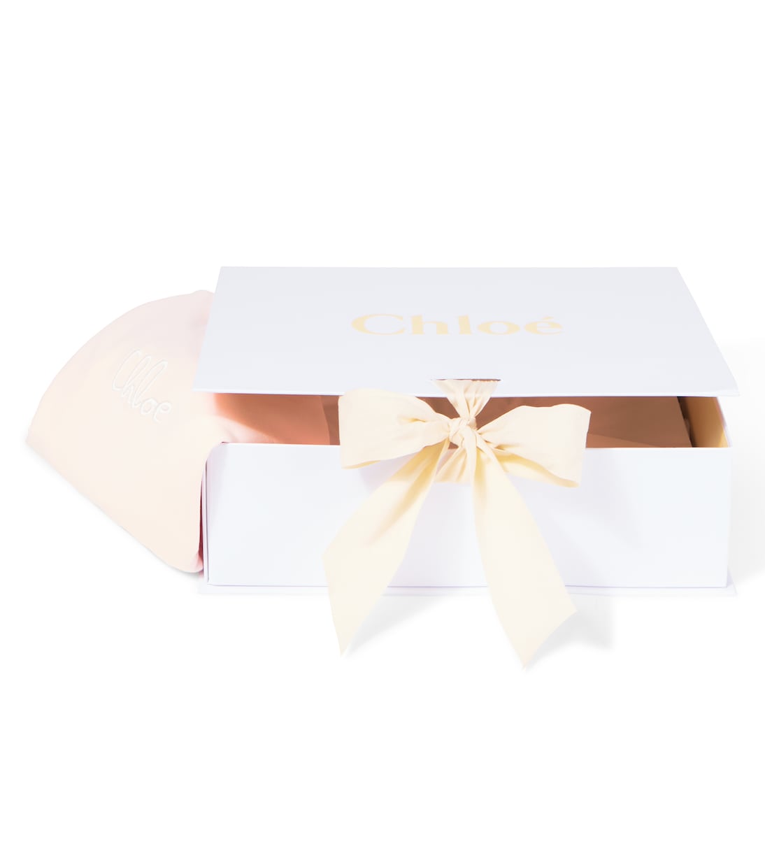 Baby logo cotton onesie and blanket set | Chloé Kids