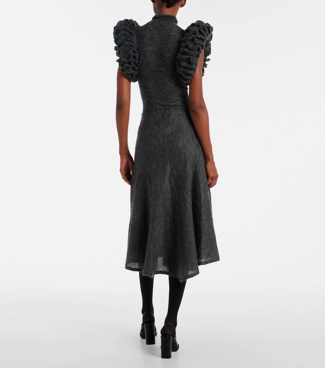 Mohair and wool-blend midi skirt | Alaïa
