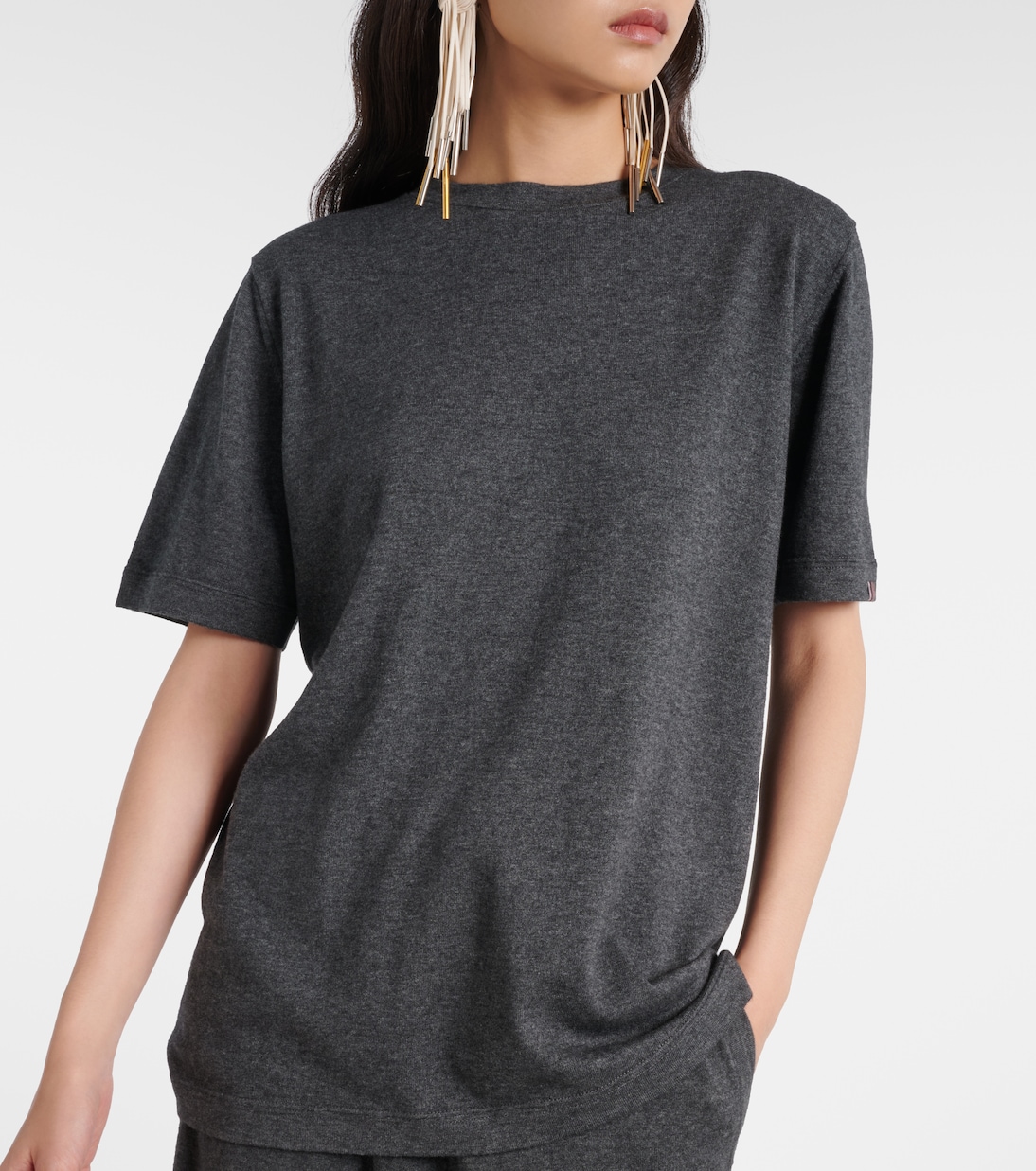 James cotton and cashmere T-shirt | Extreme Cashmere