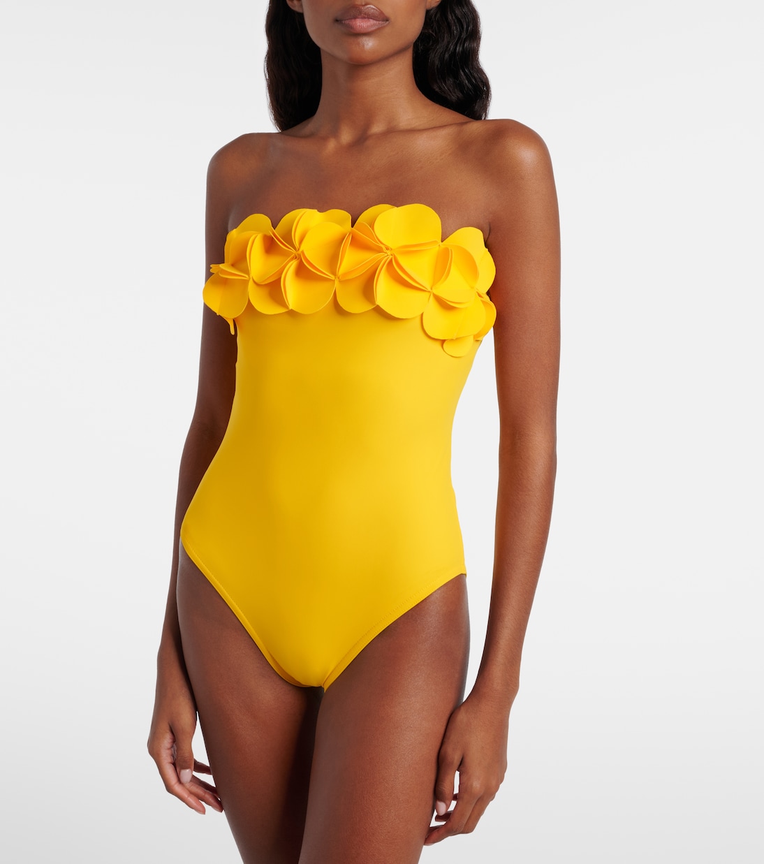 Tess floral-appliqué swimsuit | Karla Colletto