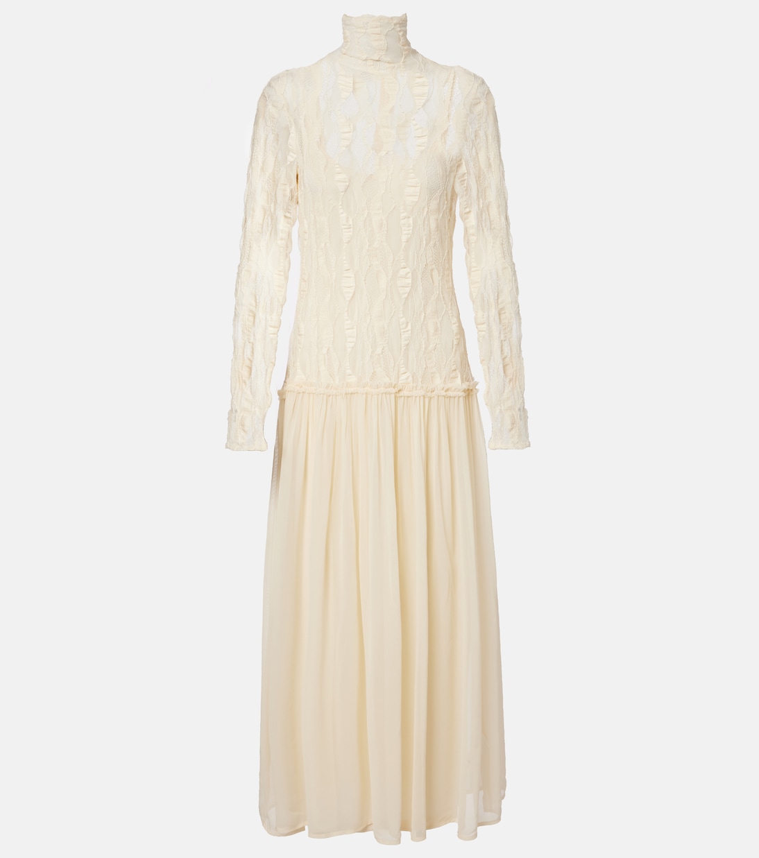 Sybil lace and chiffon maxi dress | Ulla Johnson