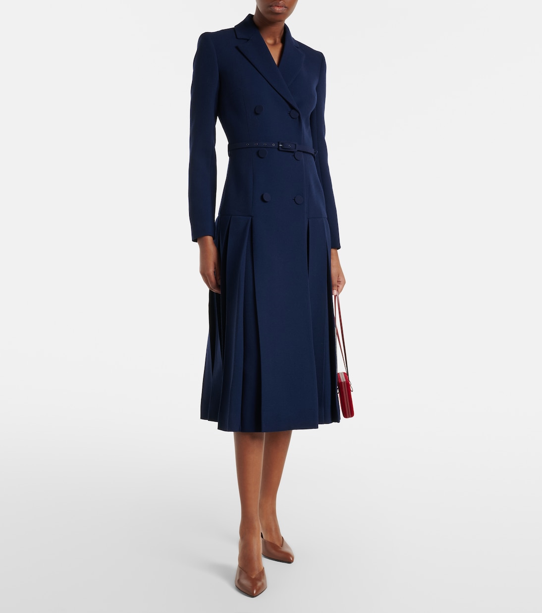 Robe midi Chaney en laine | Emilia Wickstead