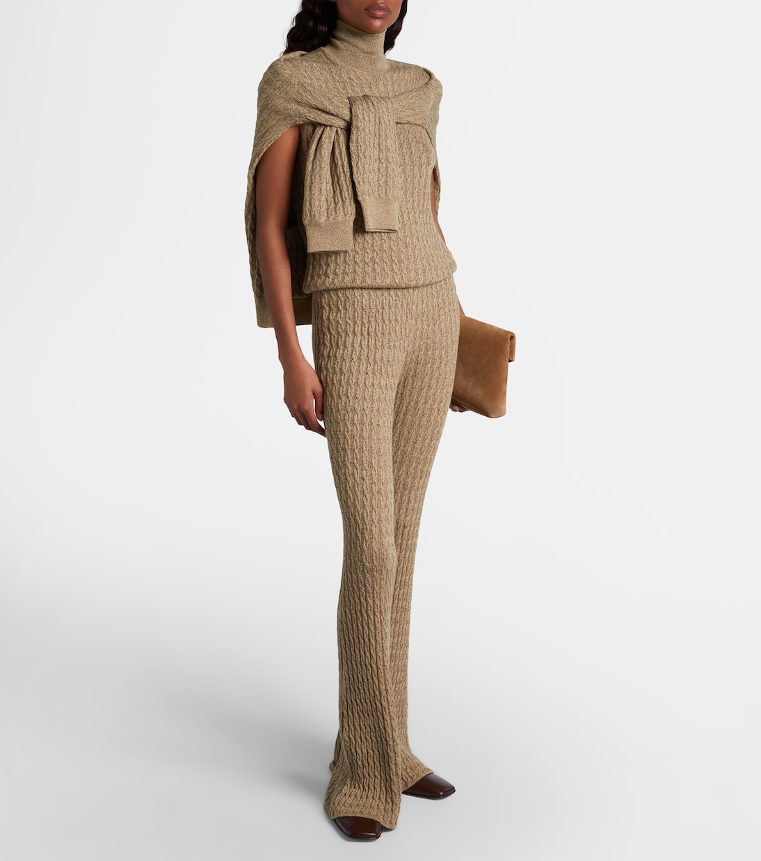 Bihar cashmere-blend flared pants | Loro Piana