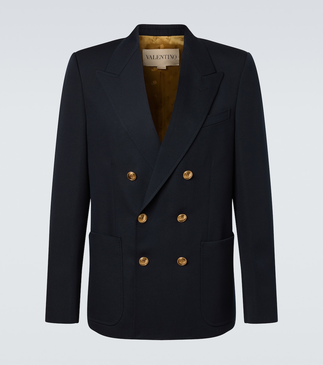 Double-breasted virgin wool blazer | Valentino