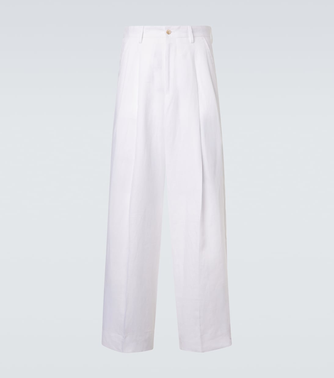 Pantalones anchos de lona de lino | Dolce&Gabbana