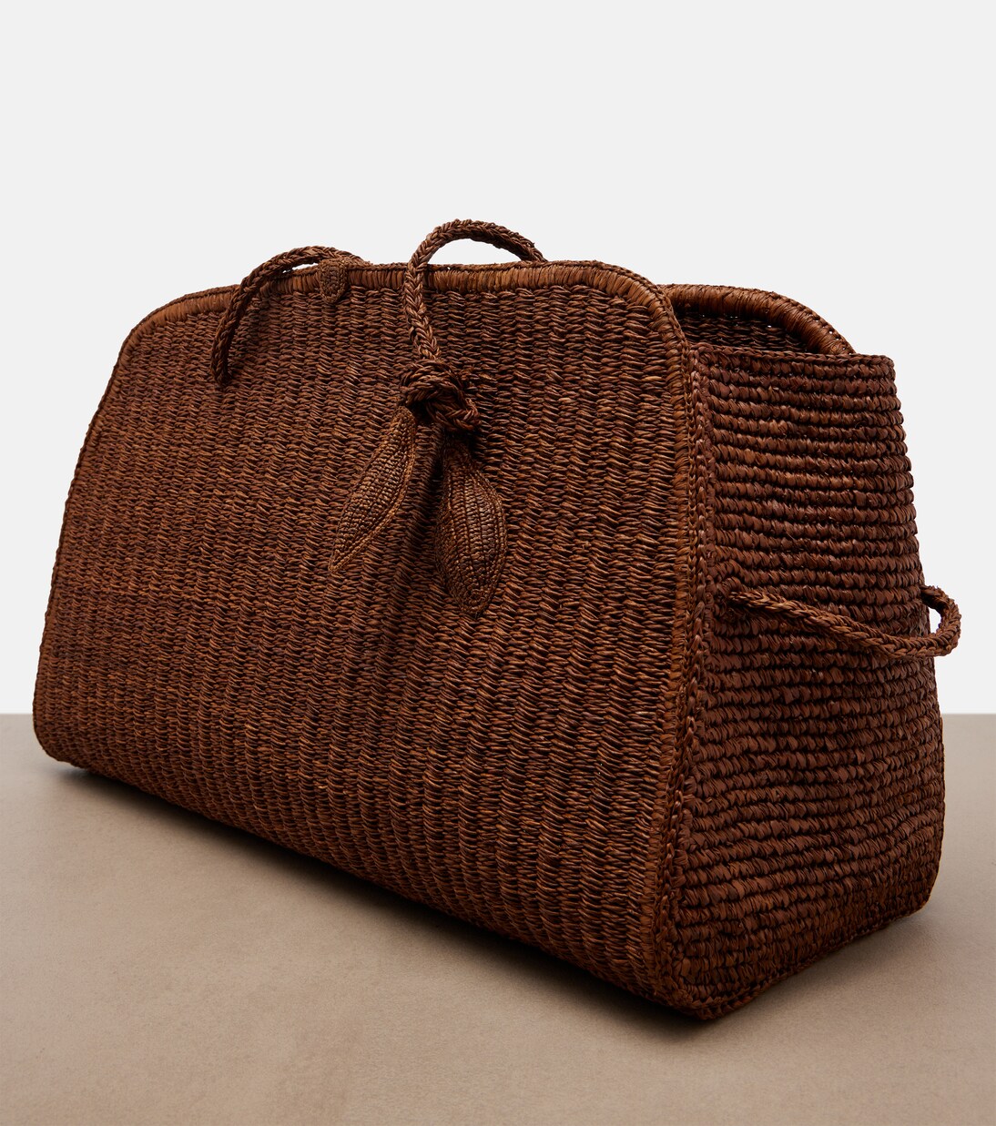 Turismo Large raffia bowling bag | Jacquemus