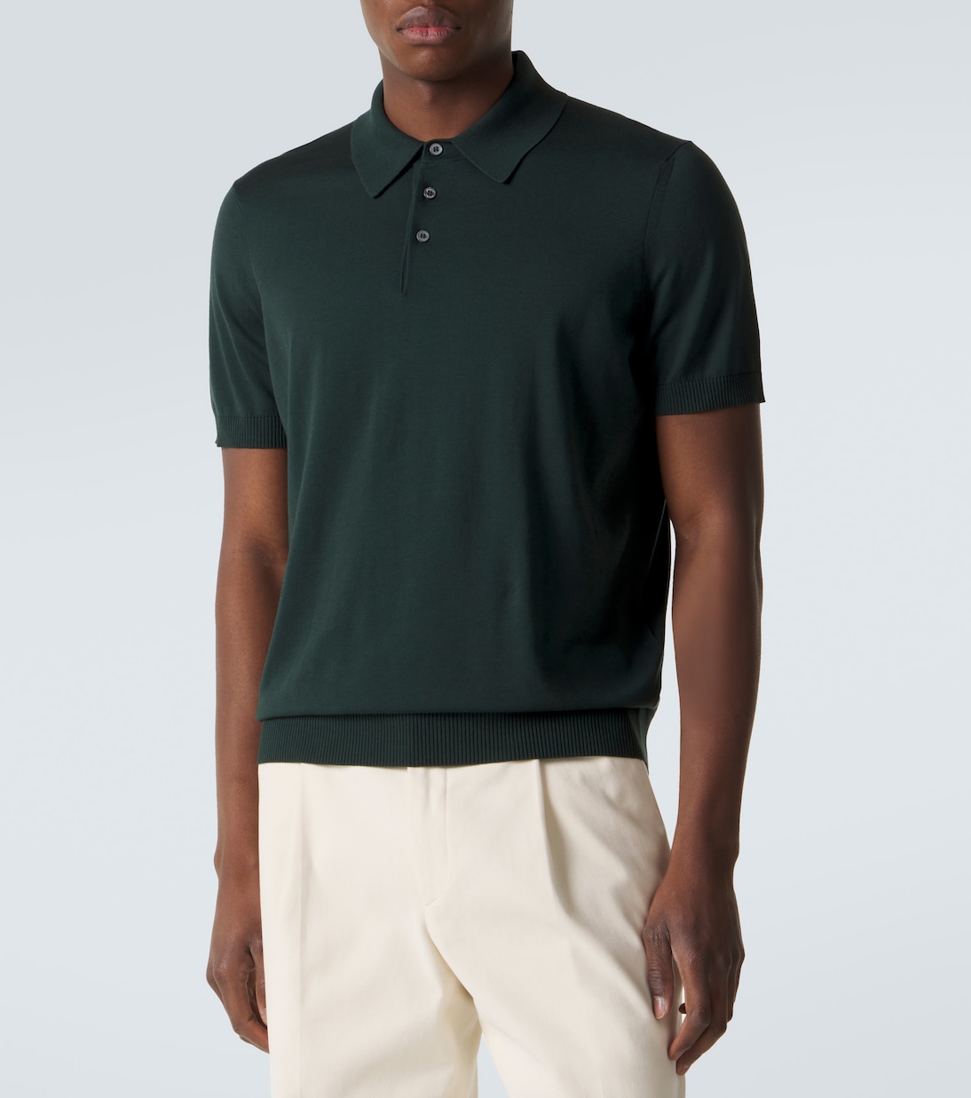 Polohemd aus Baumwolle und Seide | Dunhill