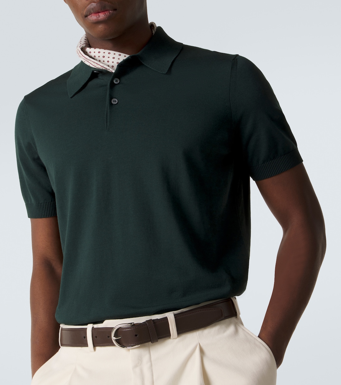 Polohemd aus Baumwolle und Seide | Dunhill