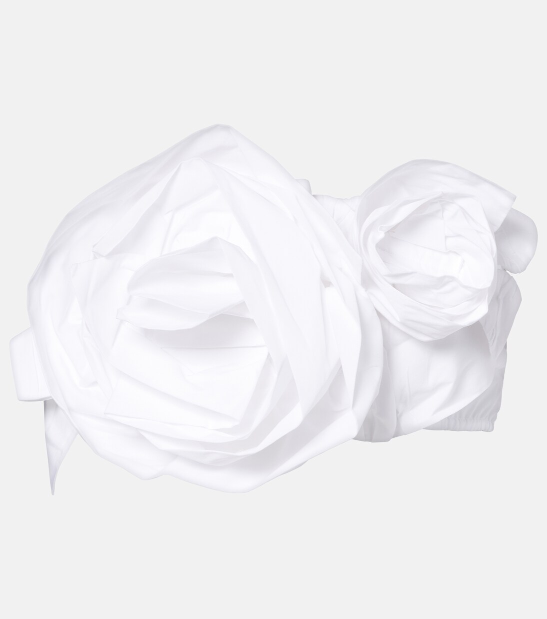 Rosette cotton poplin bandeau top | Simone Rocha