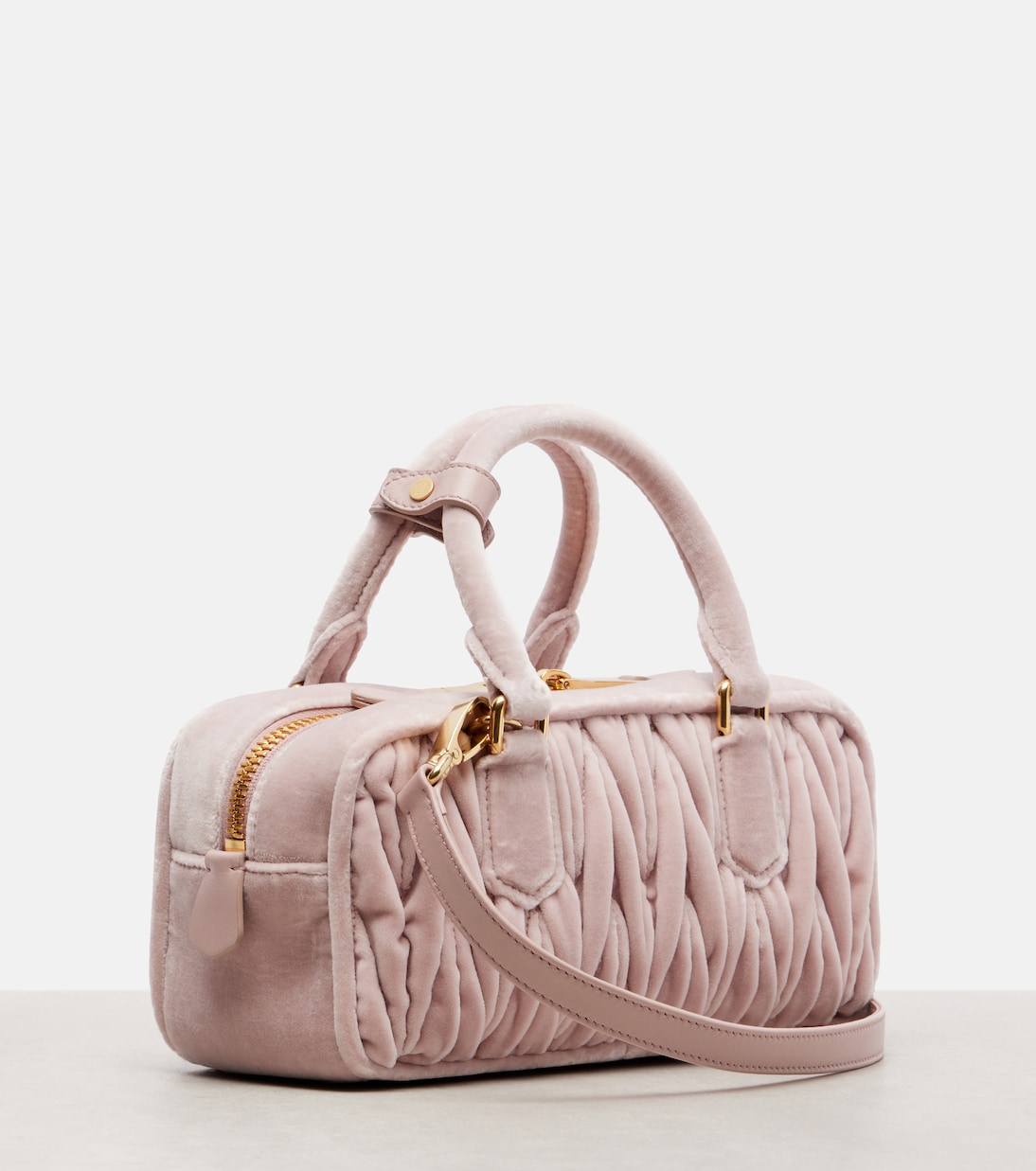 Sac Arcadie Small en daim | Miu Miu