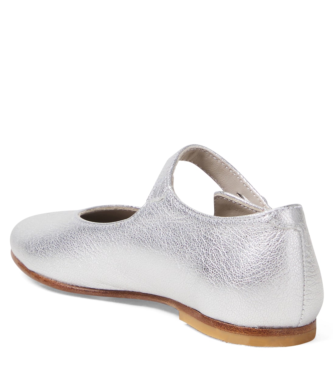 Mary-Jane-Ballerinas Ella aus Metallic-Leder | Bonpoint