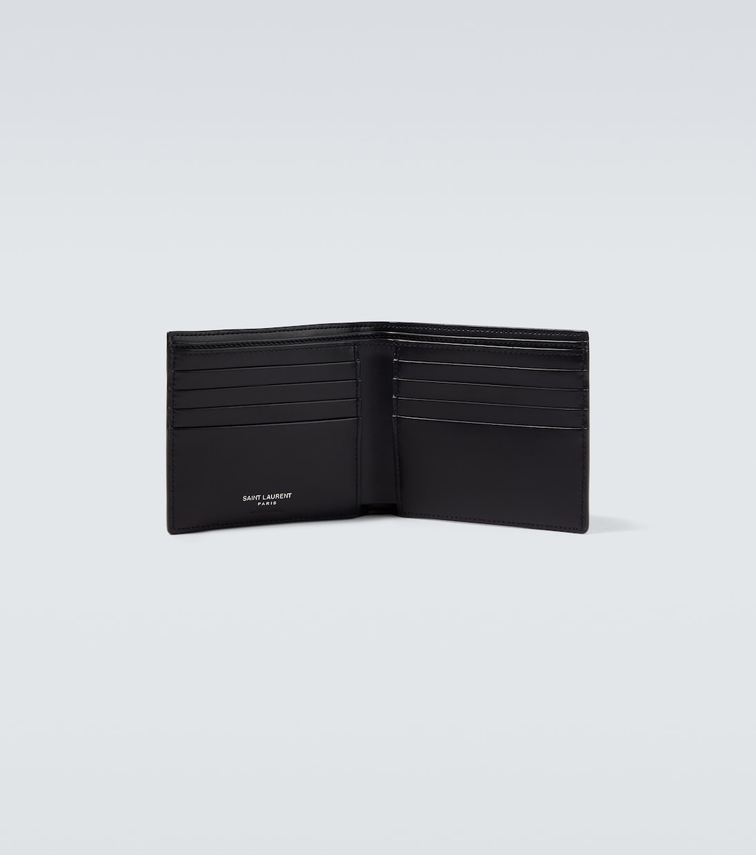Tiny Cassandre leather bi-fold wallet | Saint Laurent