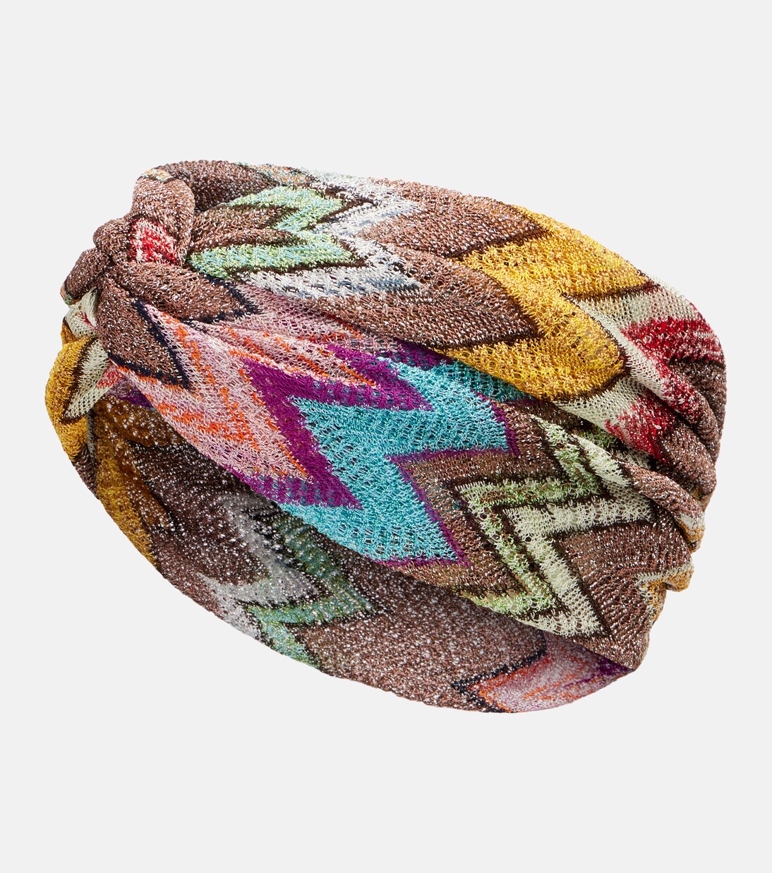 Zigzag lamé headband | Missoni