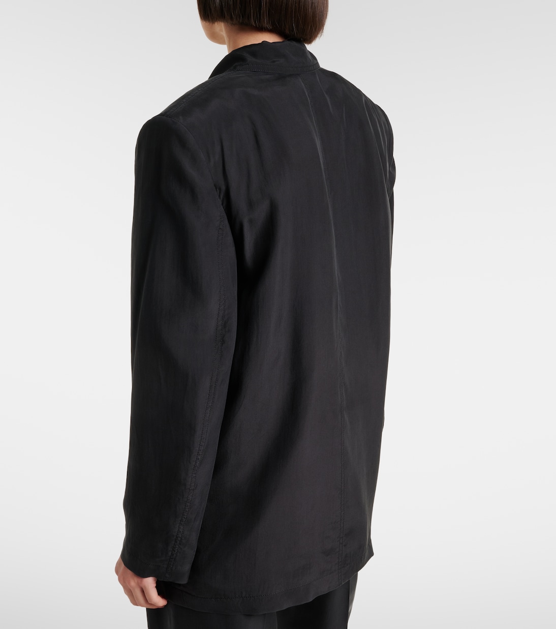 Blazer doppiopetto in seta | Saint Laurent