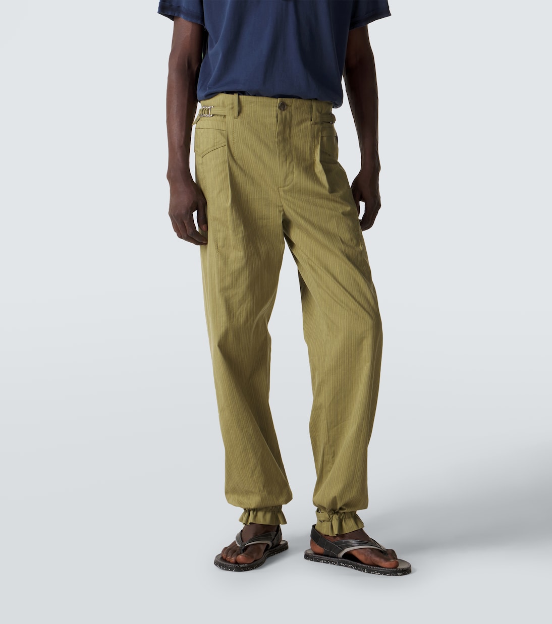 Egreta striped cotton-blend tapered pants | Kiko Kostadinov