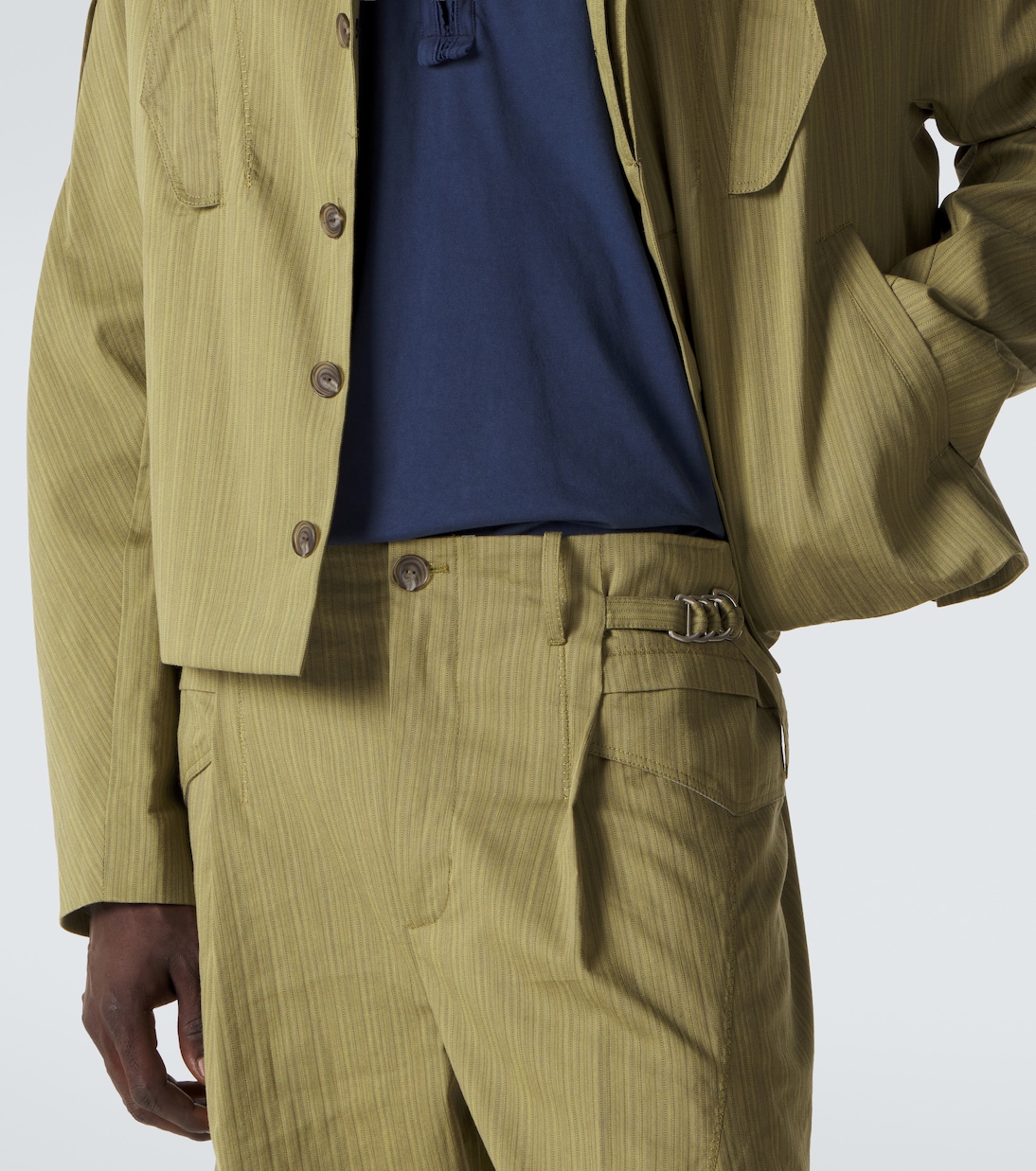 Egreta striped cotton-blend tapered pants | Kiko Kostadinov