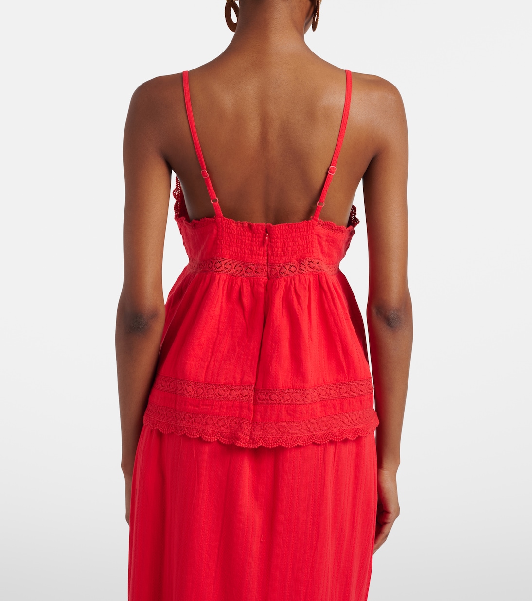 Beatrice cotton and linen top | Melissa Odabash