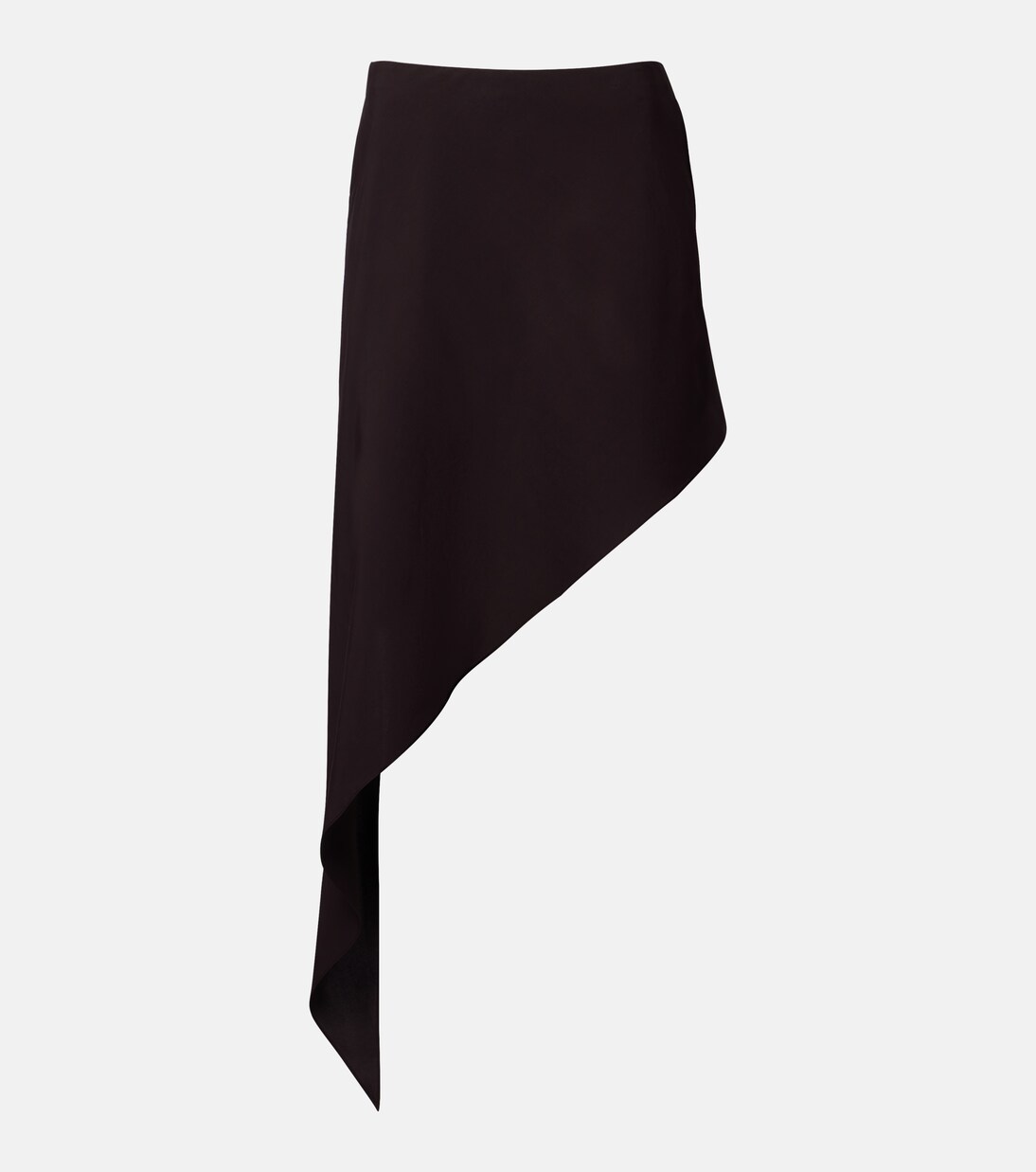 Asymmetric poplin midi skirt | Alaïa