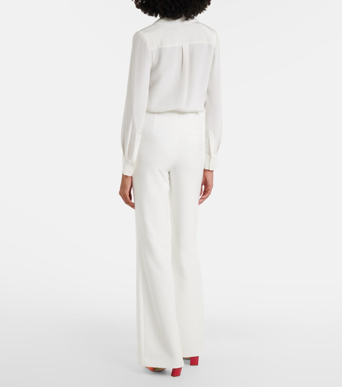 Crêpe wide-leg pants | Roland Mouret