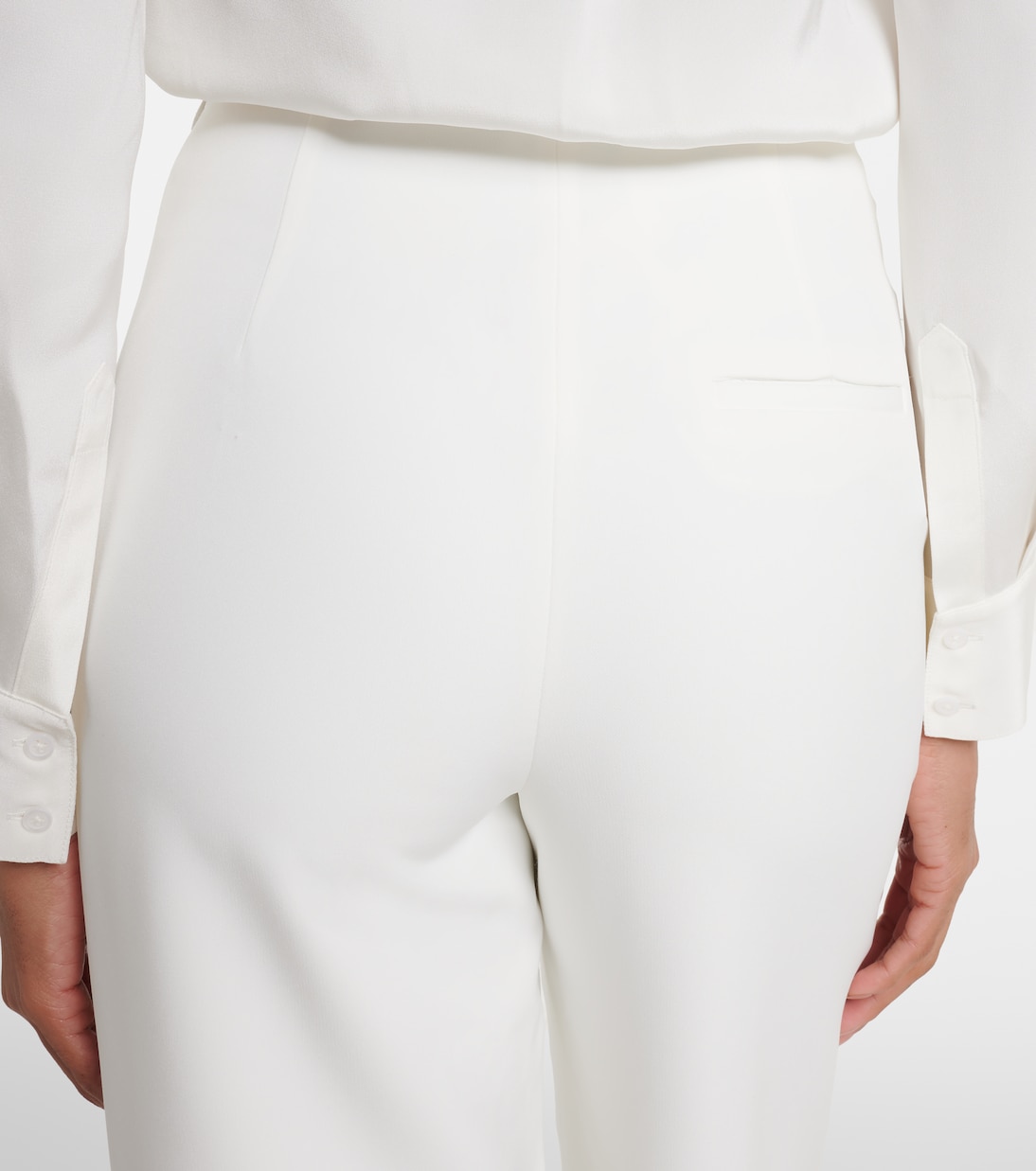 Crêpe wide-leg pants | Roland Mouret