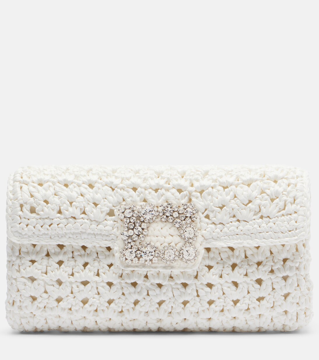 Jeu De Fille embellished crochet clutch | Roger Vivier
