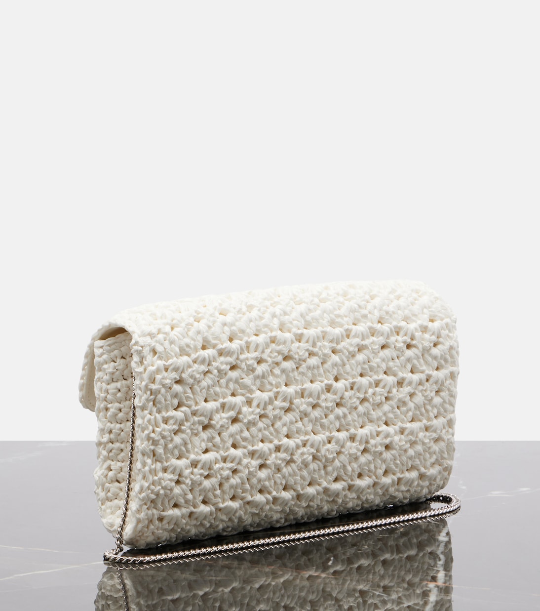Jeu De Fille embellished crochet clutch | Roger Vivier