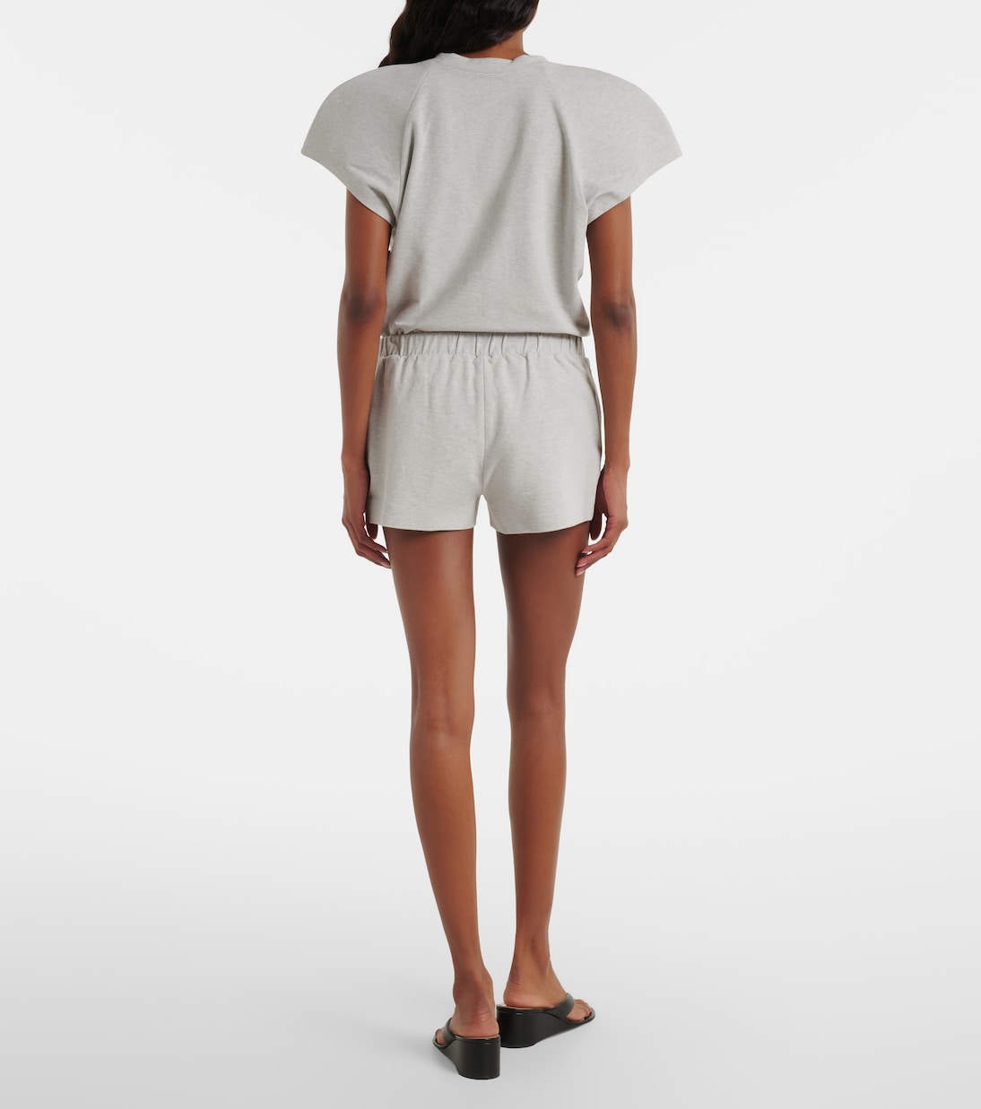 Cotton-blend jersey shorts | Norma Kamali