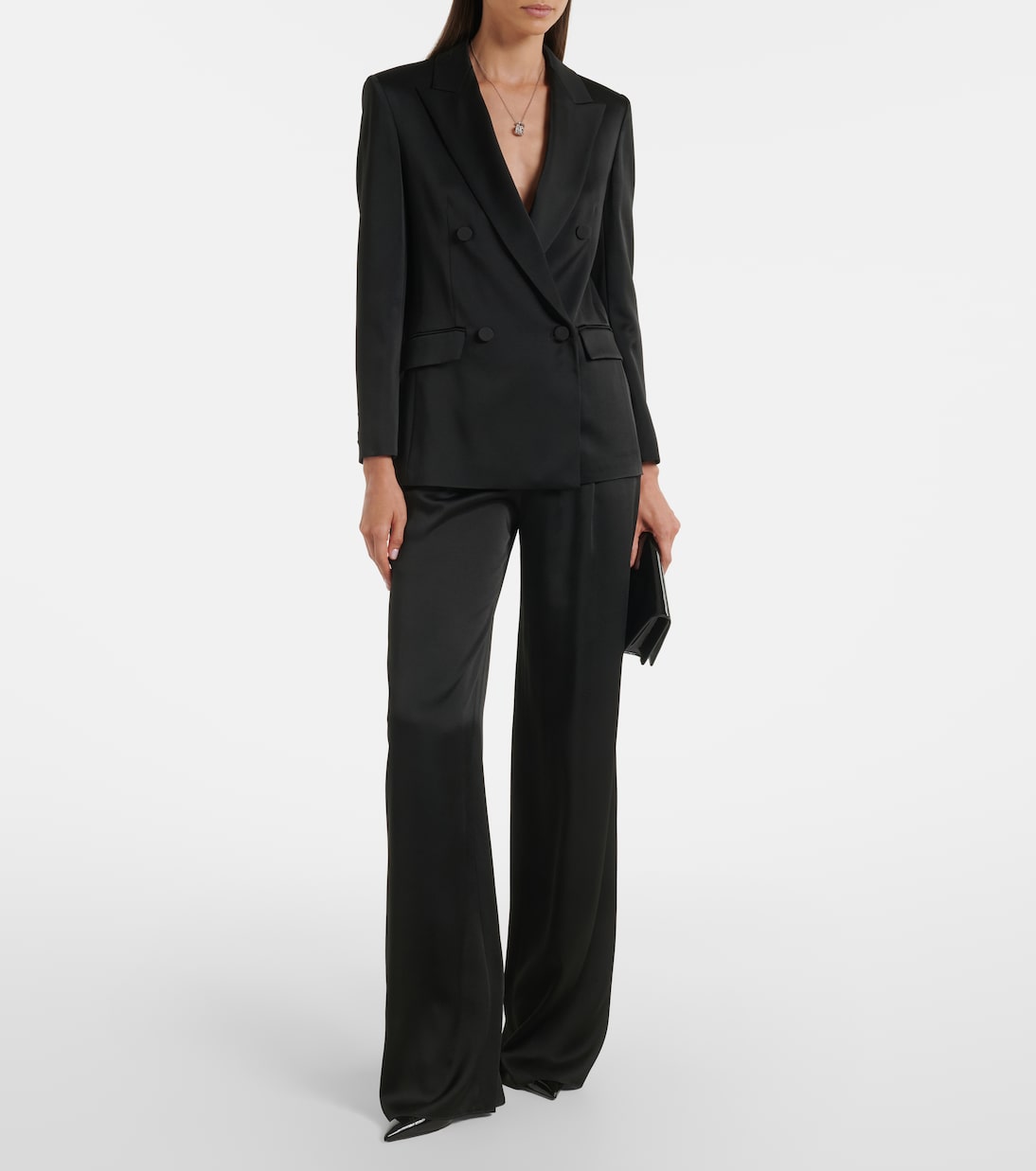 Blazer cruzado Arca de satén | Max Mara