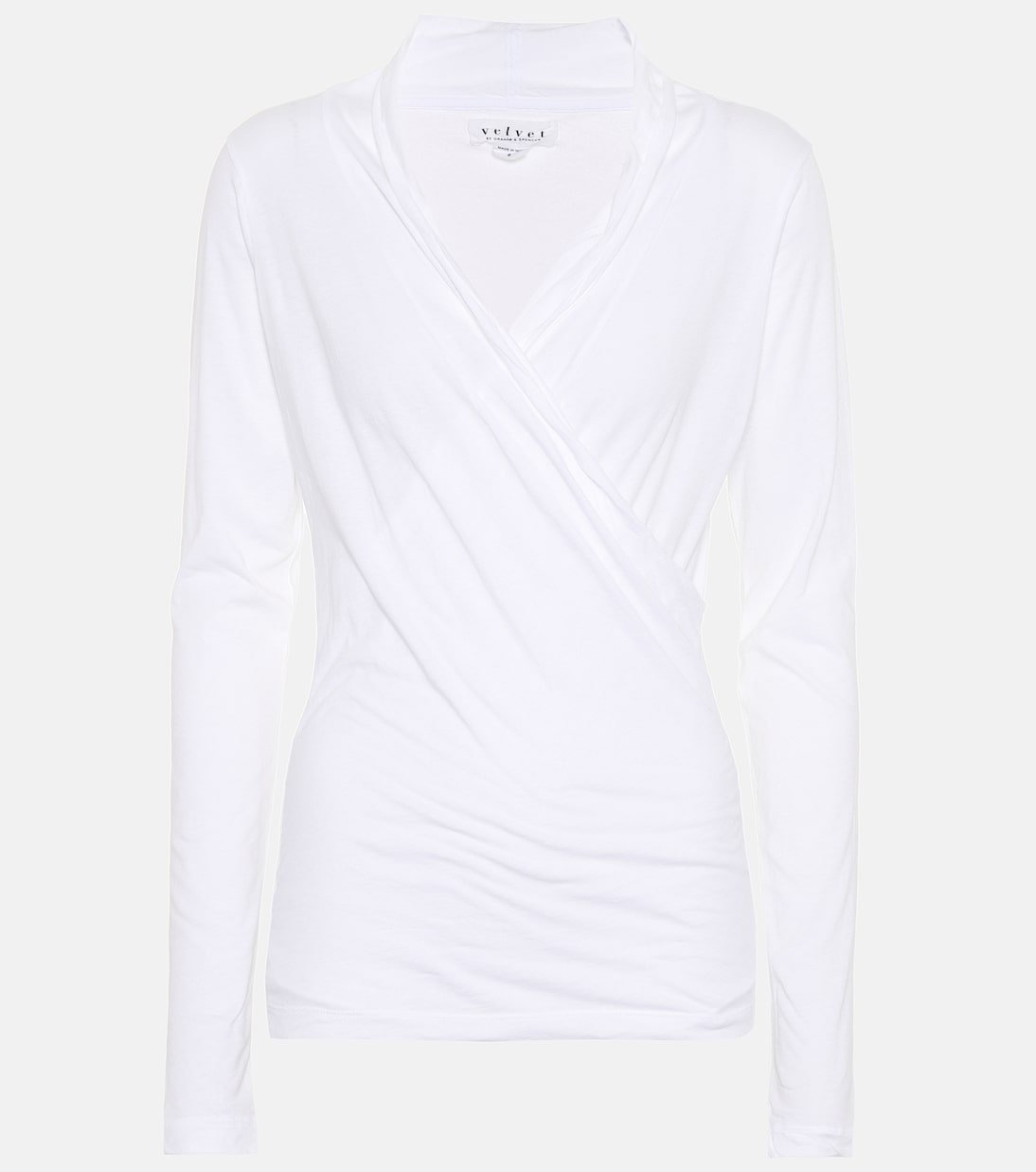 Top Meri Wrap aus Baumwolle | Velvet