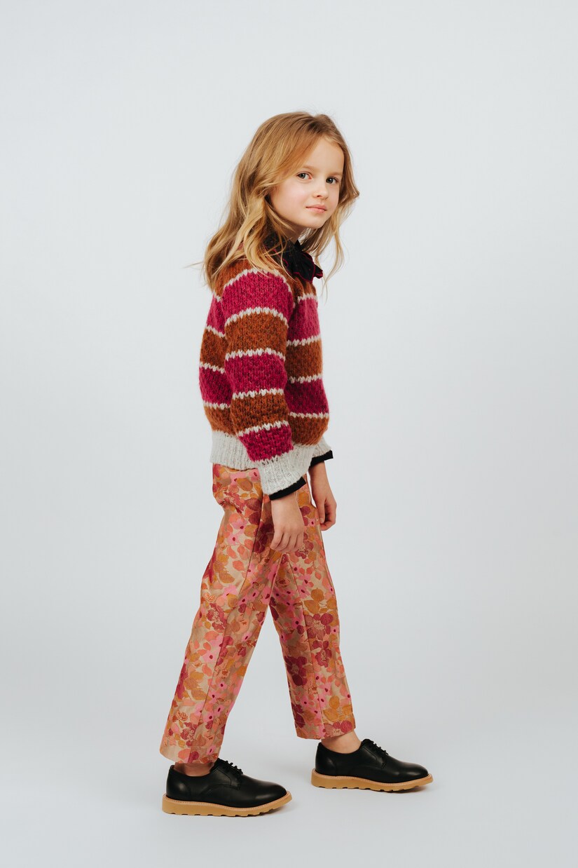 Striped wool-blend knit sweater | Paade Mode