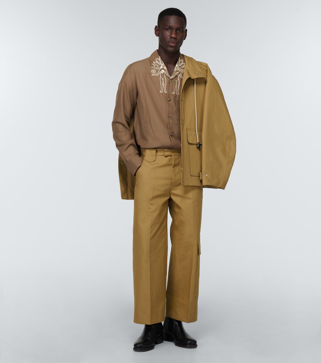 Duco embroidered shirt | Nanushka