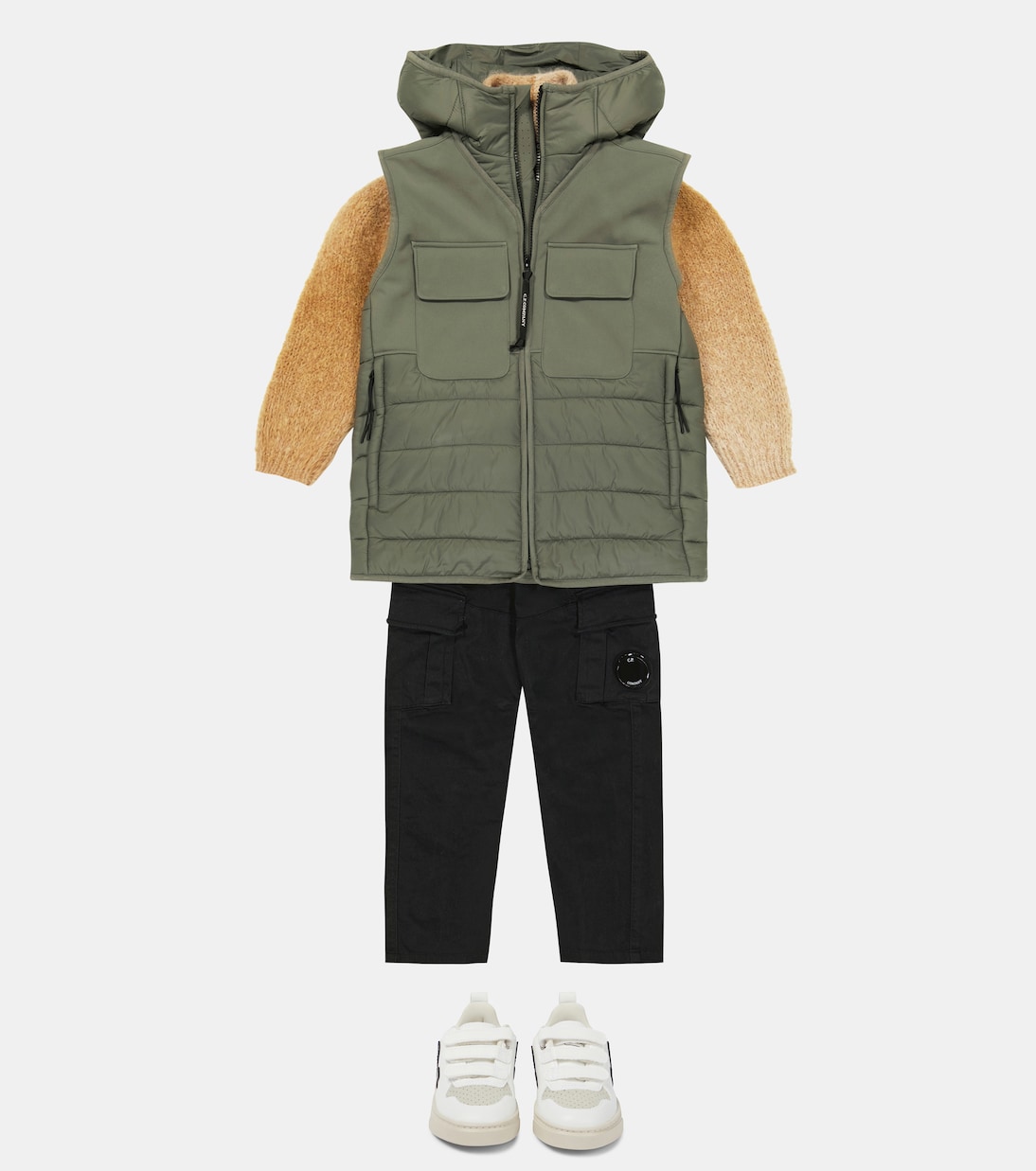 Goggle technical puffer vest | C.P. Company Kids