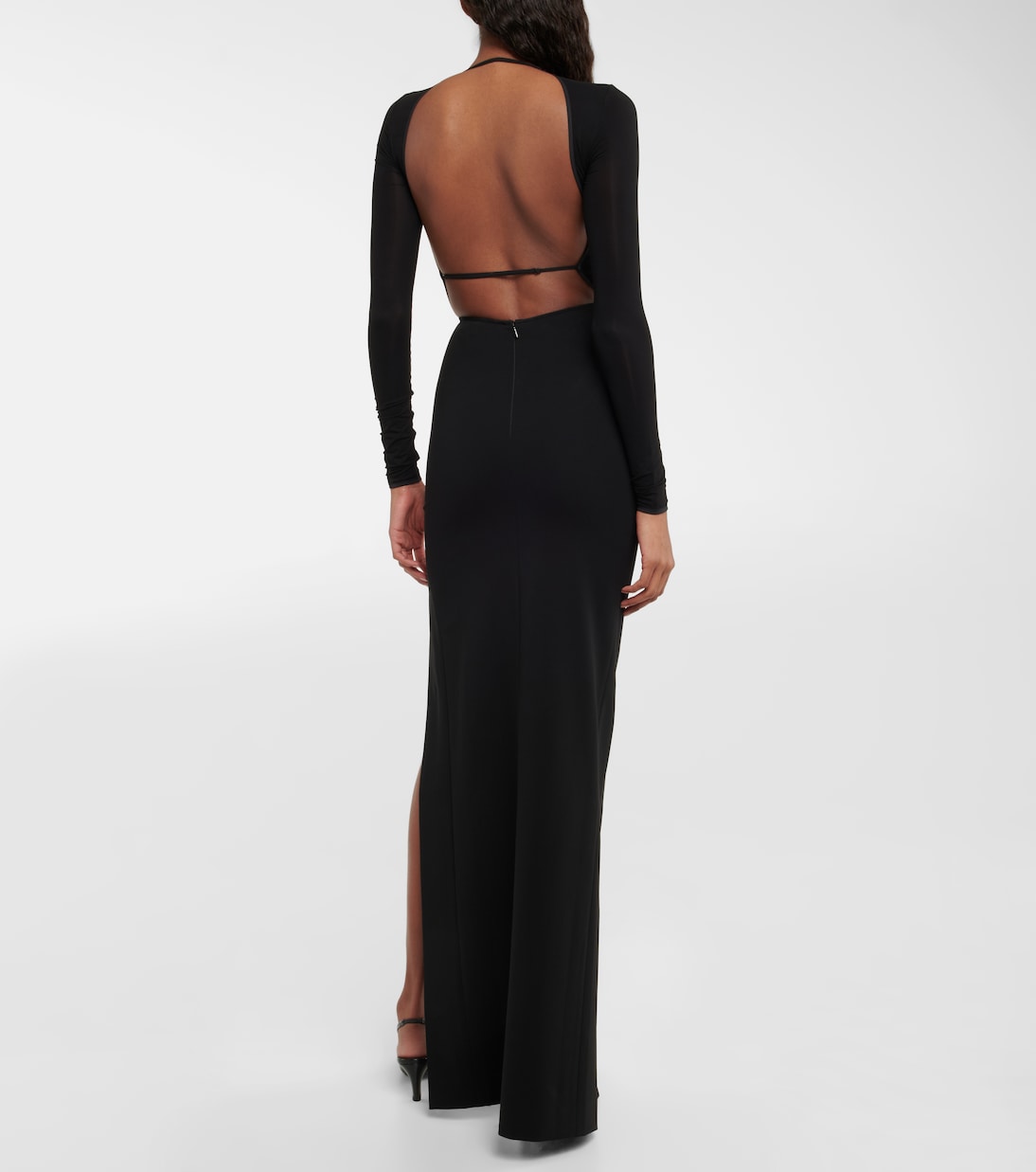 Maxikleid aus Jersey mit Cut-outs | Nensi Dojaka